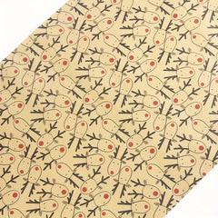 Elk Brown Christmas Wrapping Paper Roll 43 X 14
