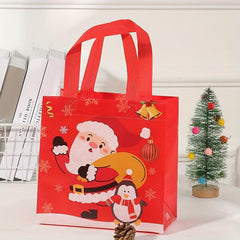 4pcs 23 22 Waterproof Christmas Gift Bags Reusable Storage Bags With Handles