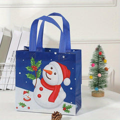 4pcs 23 22 Waterproof Christmas Gift Bags Reusable Storage Bags With Handles