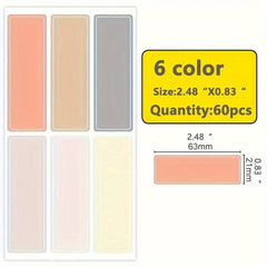 Waterproof Sorting Storage Self-Adhesive Labels 60 Stickers 10 Sheets