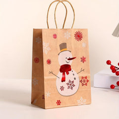 12pcs Christmas Gift Bags Tote Bags With Handles - Navidad Decorations
