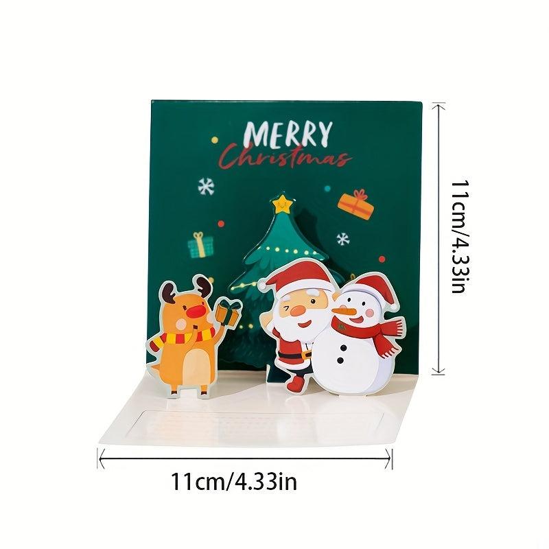 Christmas Pop Up Greeting Card & Envelope Set