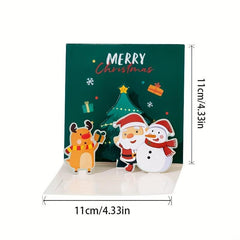 Christmas Pop Up Greeting Card & Envelope Set
