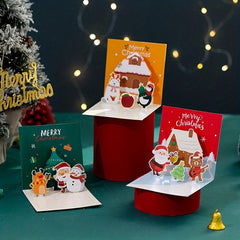 Christmas Pop Up Greeting Card & Envelope Set