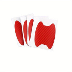 4 pcs Carbon Fiber Car Handle Protector Scratch Resistant Film