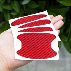 4 pcs Carbon Fiber Car Handle Protector Scratch Resistant Film