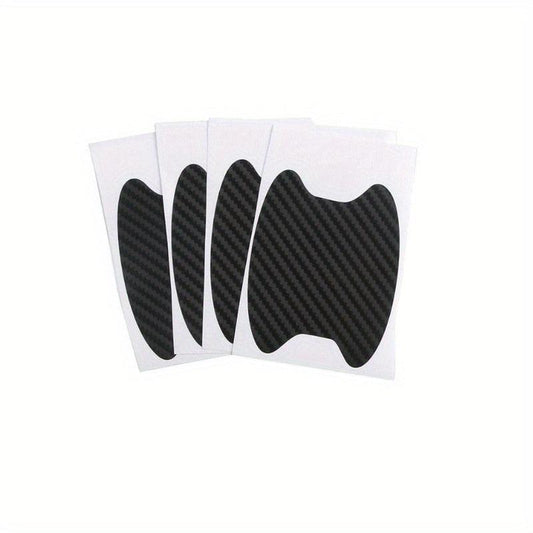 4 pcs Carbon Fiber Car Handle Protector Scratch Resistant Film
