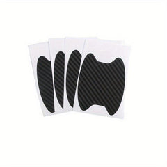 4 pcs Carbon Fiber Car Handle Protector Scratch Resistant Film