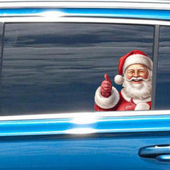 Christmas Car Sticker Santa Claus Car Decal Waterproof Funny Decorative Sticker