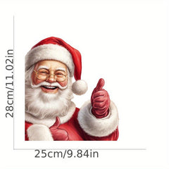 Christmas Car Sticker Santa Claus Car Decal Waterproof Funny Decorative Sticker