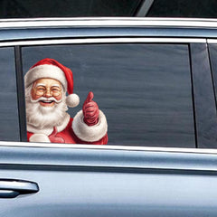 Christmas Car Sticker Santa Claus Car Decal Waterproof Funny Decorative Sticker