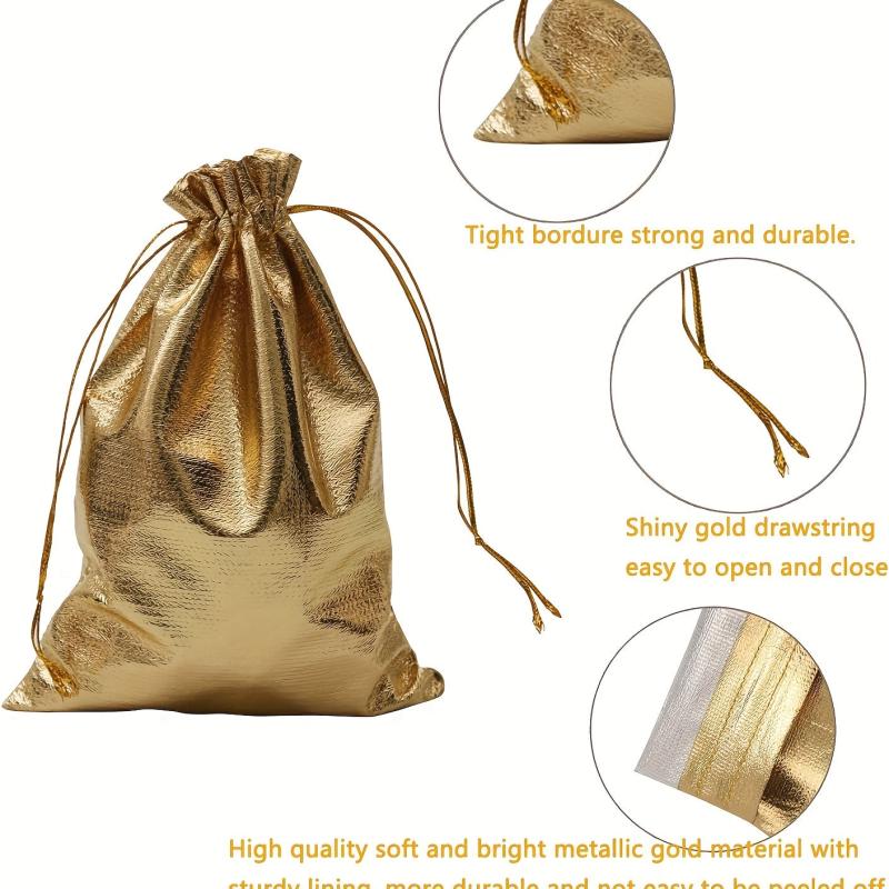 30pcs Silvery Cloth Bag Jewelry Bag Draw Rope Organza Jewelry Bag