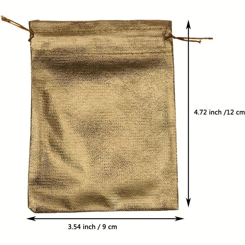 30pcs Silvery Cloth Bag Jewelry Bag Draw Rope Organza Jewelry Bag