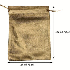 30pcs Silvery Cloth Bag Jewelry Bag Draw Rope Organza Jewelry Bag