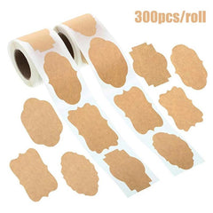 300pcs Geometric Stickers Retro Holiday Labels Gift Tag