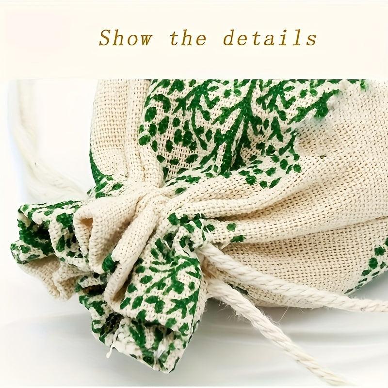 12pcs 13x18cm Cotton Bags Sachets Empty Drawstring Bags Cartoon Gift Bags