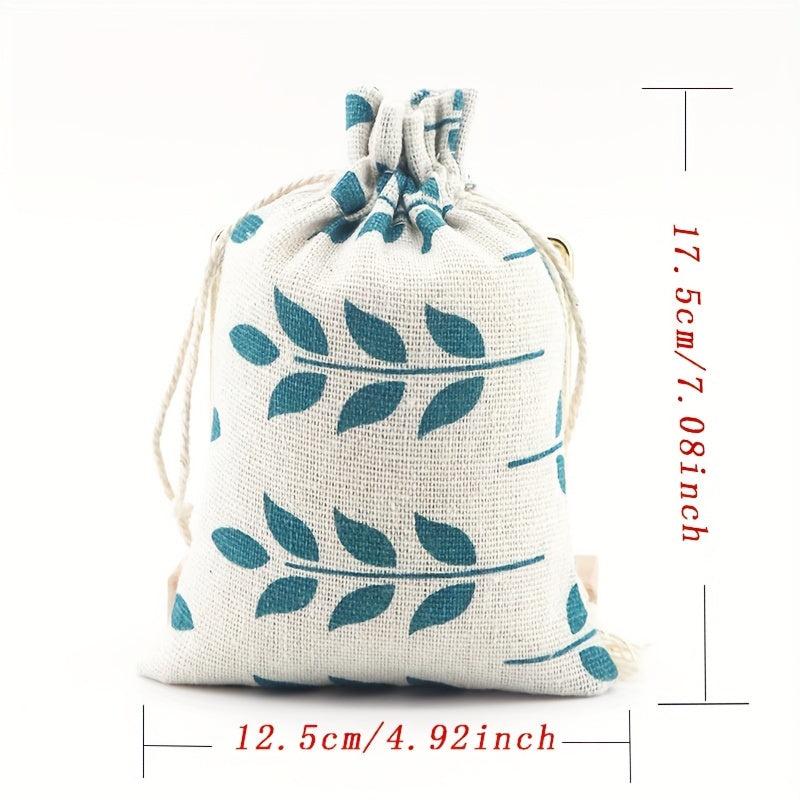 12pcs 13x18cm Cotton Bags Sachets Empty Drawstring Bags Cartoon Gift Bags