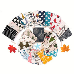 12pcs 13x18cm Cotton Bags Sachets Empty Drawstring Bags Cartoon Gift Bags