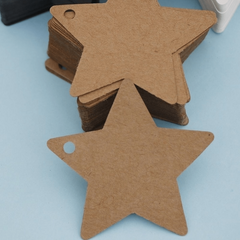 100pcs Five pointed Star Christmas Wedding Label Party Gift Card