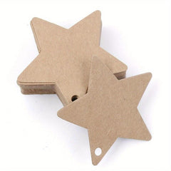 100pcs Five pointed Star Christmas Wedding Label Party Gift Card