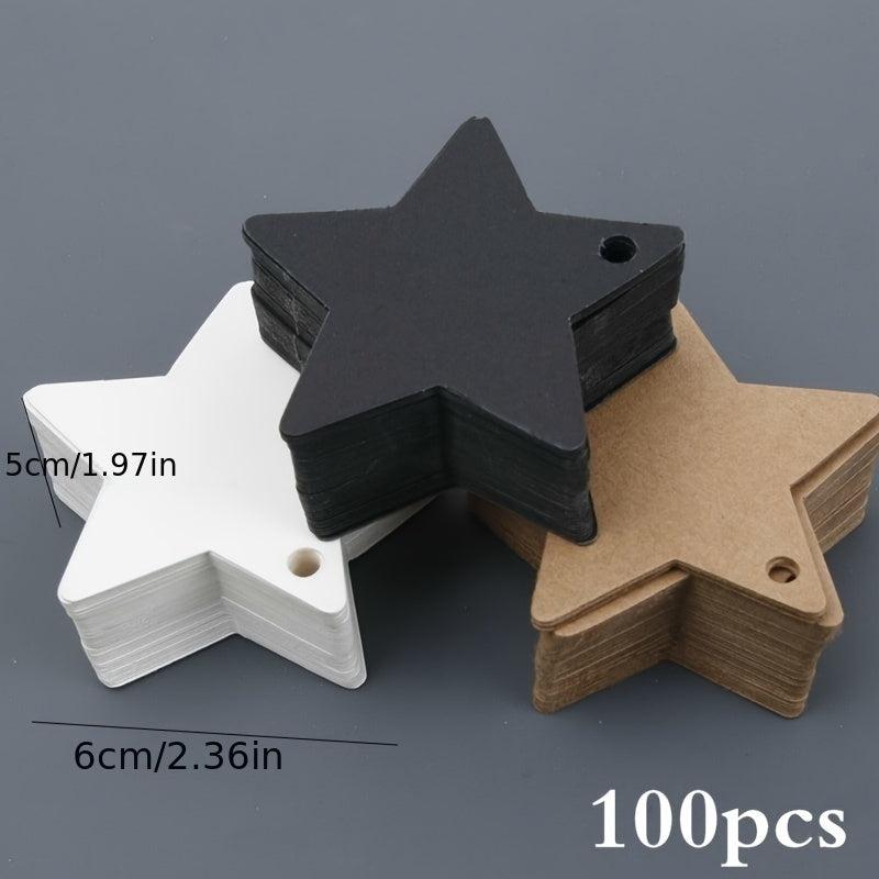 100pcs Five pointed Star Christmas Wedding Label Party Gift Card