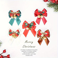 Christmas Gift Wrap Bow with Bells, Double Sided Tape | Holiday Decor