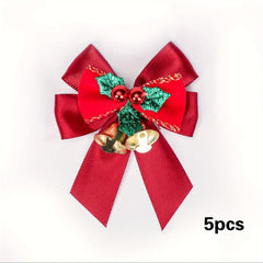 Christmas Gift Wrap Bow with Bells, Double Sided Tape | Holiday Decor