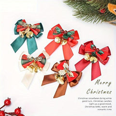 Christmas Gift Wrap Bow with Bells, Double Sided Tape | Holiday Decor