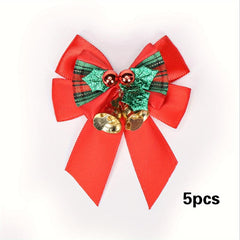 Christmas Gift Wrap Bow with Bells, Double Sided Tape | Holiday Decor