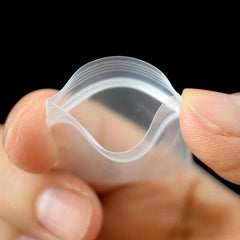 100pcs Transparent Jewelry Bags 3 Sizes Zipper & Anti Aging Packaging