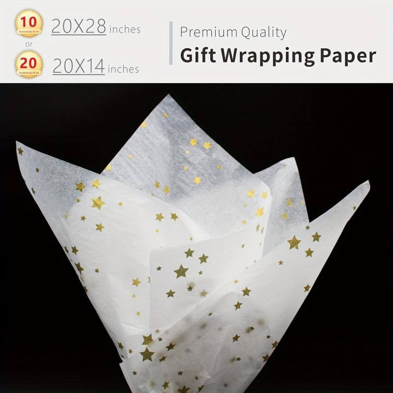 20 Sheets Print Wrapping Paper Translucent Paper for Gift Wrap