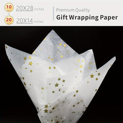 20 Sheets Print Wrapping Paper Translucent Paper for Gift Wrap