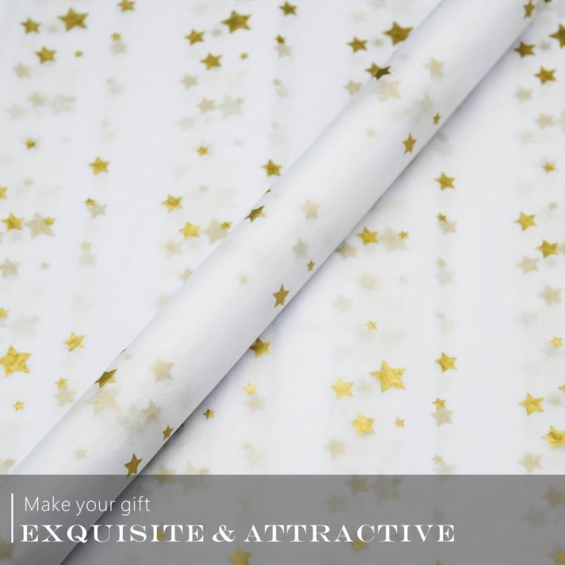 20 Sheets Print Wrapping Paper Translucent Paper for Gift Wrap