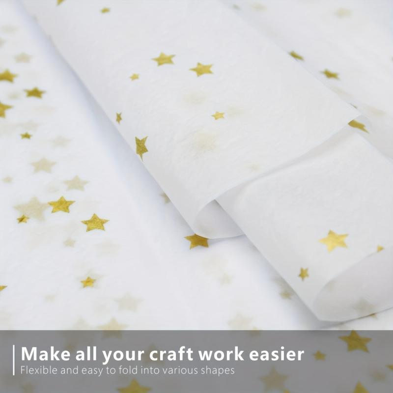20 Sheets Print Wrapping Paper Translucent Paper for Gift Wrap