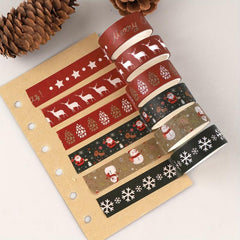 6pcs Stamping Booklet Washi Tape School Supplies Art Supplies