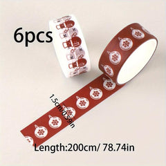 6pcs Stamping Booklet Washi Tape School Supplies Art Supplies