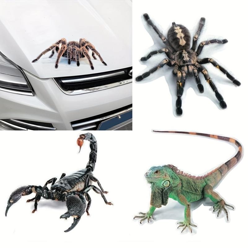 3D Spider Lizard Scorpion Car Stickers Vehicle Window Bumper Decal Decor