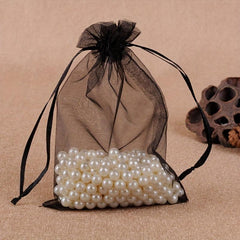 50pcs Organza Bag Jewelry Packaging Wedding Display Drawable Bag