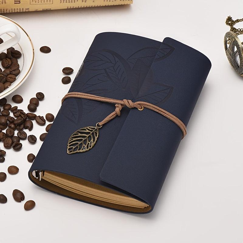 Retro Loose-leaf Notepad Strap Journal A6 School Supplies