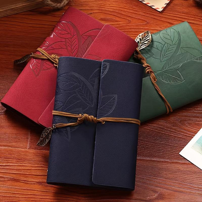 Retro Loose-leaf Notepad Strap Journal A6 School Supplies