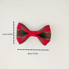 10pcs Christmas Decoration Bow DIY Hand Gift Decoration Ribbon