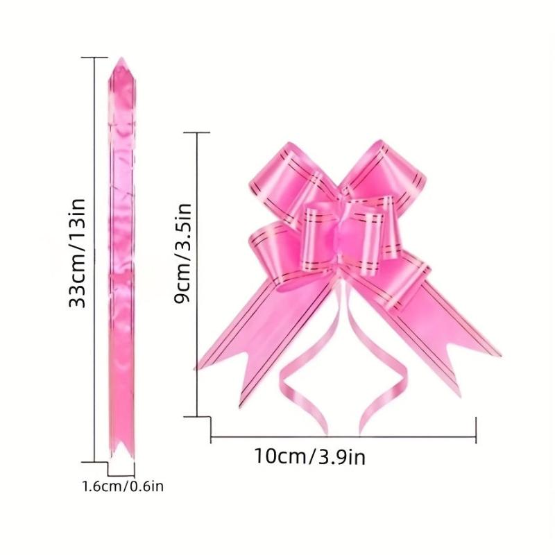 50pcs Christmas Gift Packaging Butterfly Bow Golden Edge Patterns