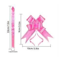 50pcs Christmas Gift Packaging Butterfly Bow Golden Edge Patterns