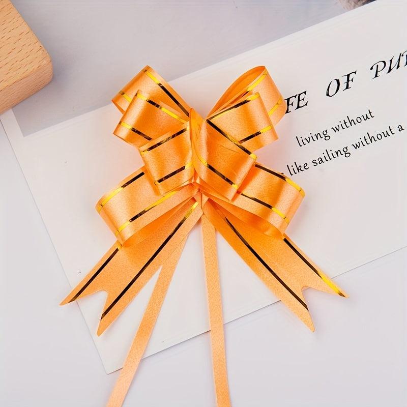 50pcs Christmas Gift Packaging Butterfly Bow Golden Edge Patterns