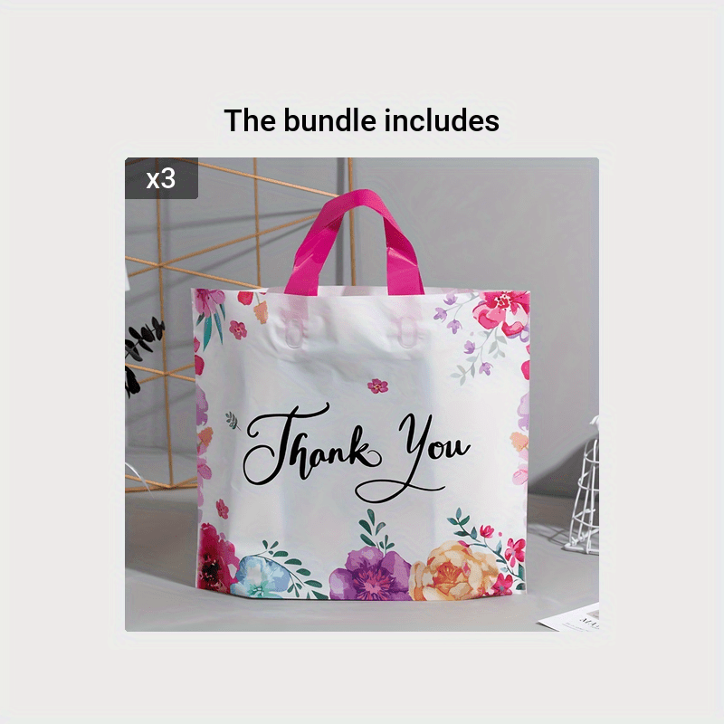 4pcs Plastic Handbags Clothes Packaging Bags