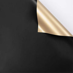Double Sided Golden Flower Wrapping Paper Waterproof Gift Packaging