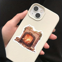 50 Pcs Vintage Boho Furniture Stickers Waterproof Vinyl Stickers