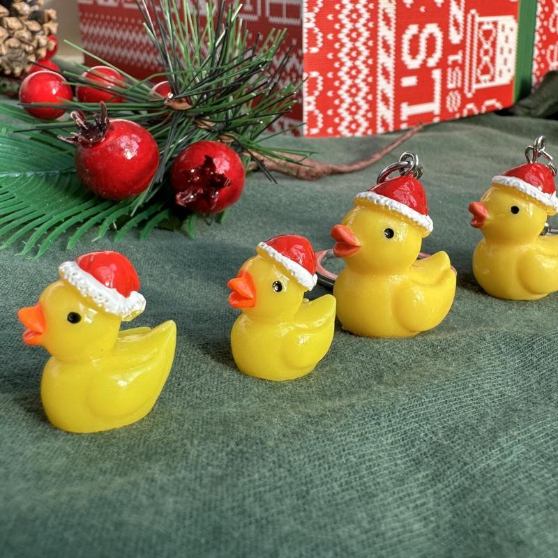2pcs Merry Ducking Christmas Pocket Duck Hug Cheer Up Christmas Cards