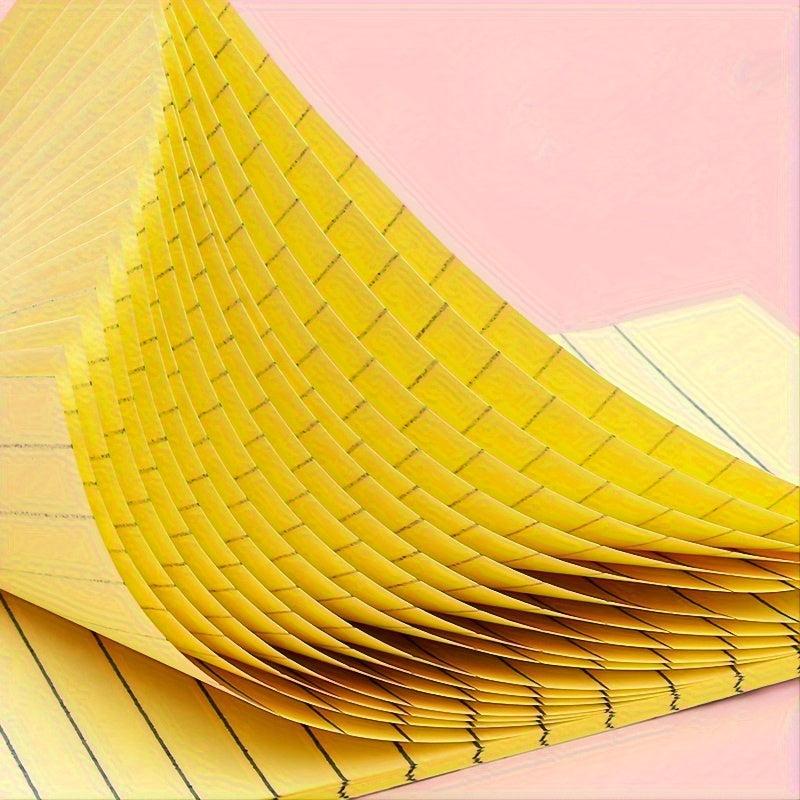 100-Piece Colorful Horizontal Line Sticky Note 4 Colors Memo Pad