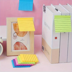 100-Piece Colorful Horizontal Line Sticky Note 4 Colors Memo Pad
